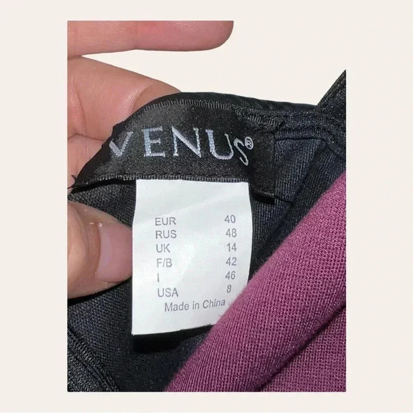 Venus SPAGHETTI STRAP MINI DRESS WITH FAUX LEATHER IN MIDDLE SIZE 8 - Picture 5 of 9